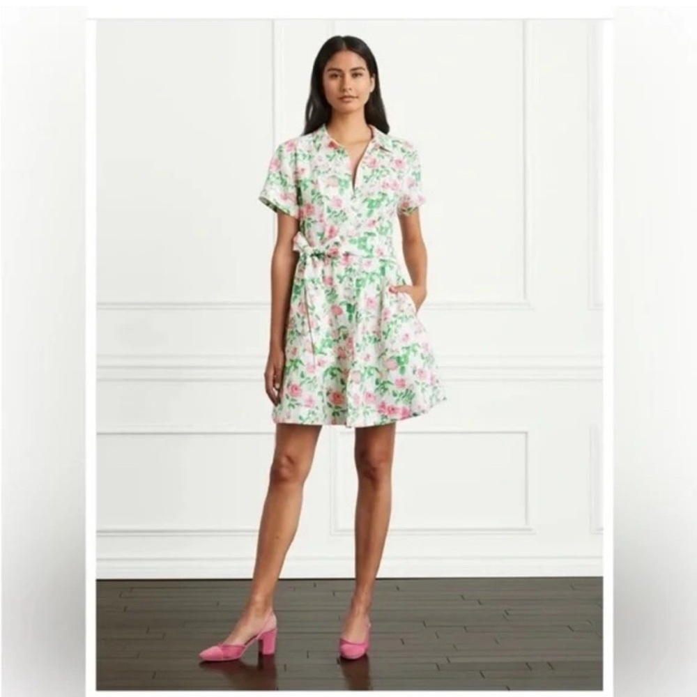 Hill House Pink Polo Collar Sundress